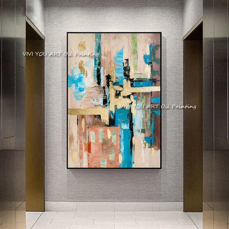 Modern Abstract Oil Painting on Canvas Posters 100% Handmade Art Painting Blue Abstract Art Picture for Living Room Home Decor
Modern Abstract Oil Painting on Canvas Posters 100% Handmade Art Painting Blue Abstract Art Picture for Living Room Home Decor