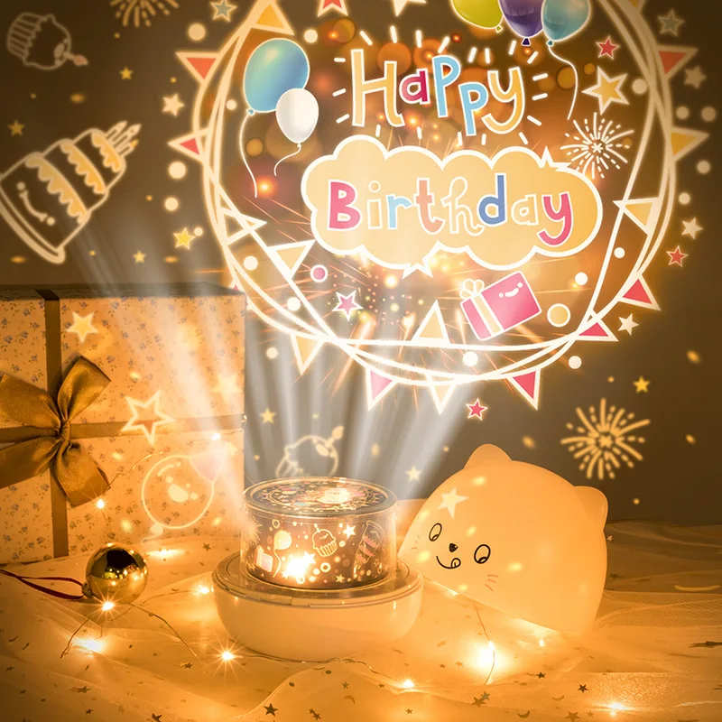 Dream Simple Cute Pet Starry Sky Projection Lamp Rotating Music Box Emotional Atmosphere Bedside Colorful Romantic Projection La
Dream Simple Cute Pet Starry Sky Projection Lamp Rotating Music Box Emotional Atmosphere Bedside Colorful Romantic Projection La