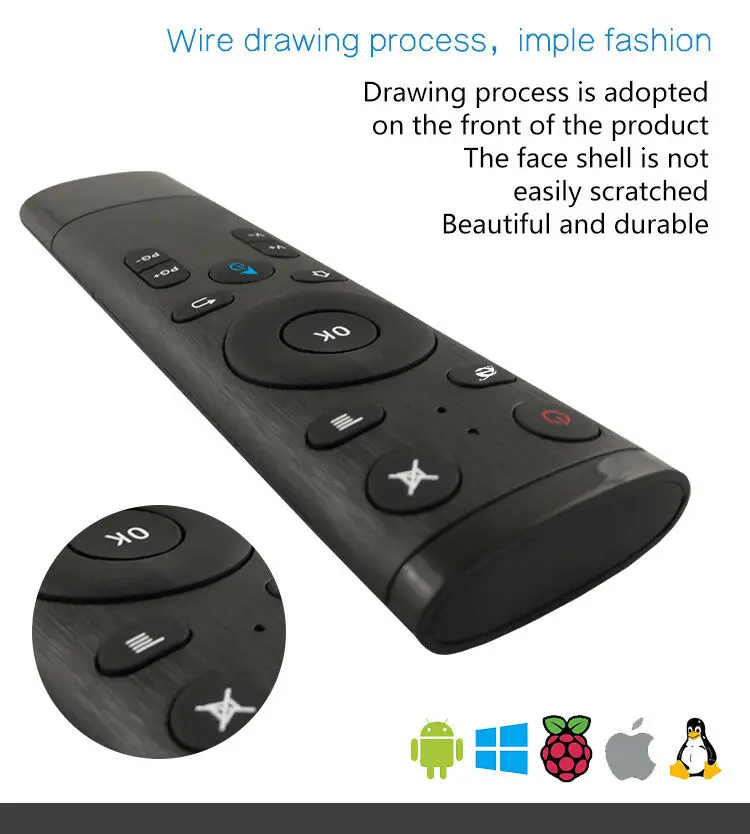 CA STOCK Q5 USB 2.4GHz WIFI Voice Remote Control Air Mouse With Receiver For Smart TV | Электроника