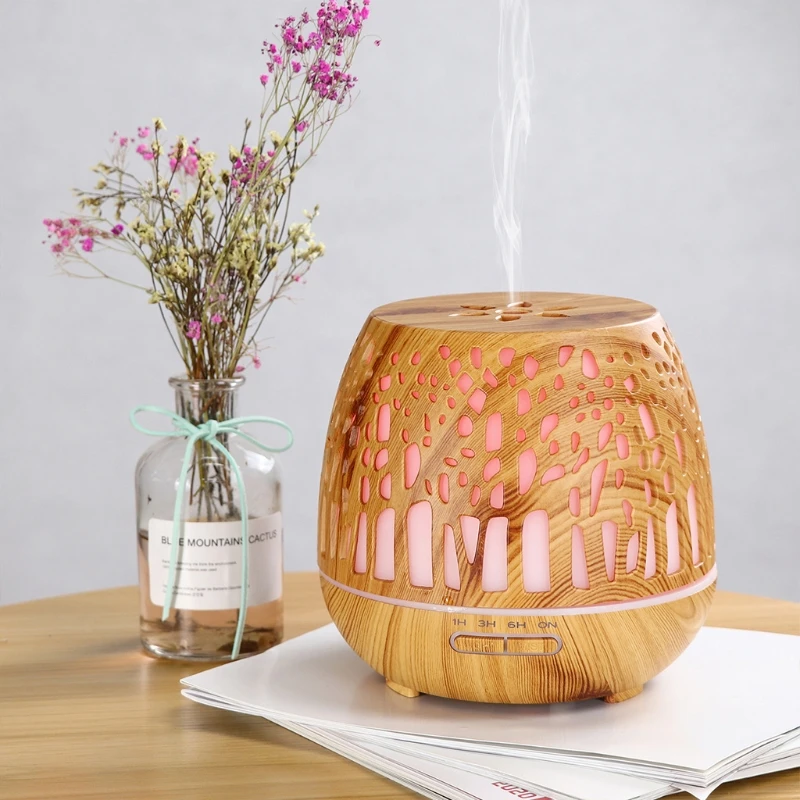 Aroma Diffuser 400ml, LED Ultrasonic Fragrance Diffuser with Remote Control, Essential Oil Aromatherapy Diffuser - Carved Forest
Aroma Diffuser 400ml, LED Ultrasonic Fragrance Diffuser with Remote Control, Essential Oil Aromatherapy Diffuser - Carved Forest