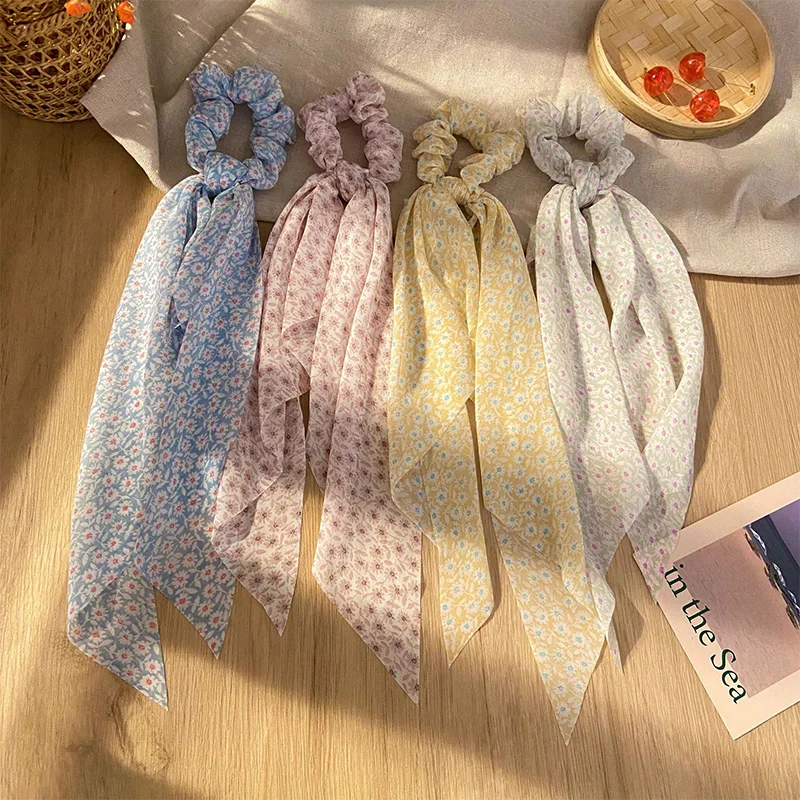 New Floral Long Hair with Pure Color Streamer Lattice Rubber Band Sweet Girl Hair Band Retro Polka Dot Hair Accessories
New Floral Long Hair with Pure Color Streamer Lattice Rubber Band Sweet Girl Hair Band Retro Polka Dot Hair Accessories