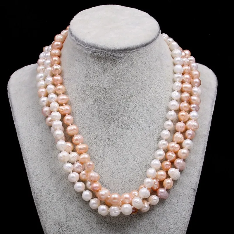 New product 7-8mm/8-9mm/9-10mm freshwater pearl necklace Simple fashion party jewelry personality gift chain length 45cm 
New product 7-8mm/8-9mm/9-10mm freshwater pearl necklace Simple fashion party jewelry personality gift chain length 45cm