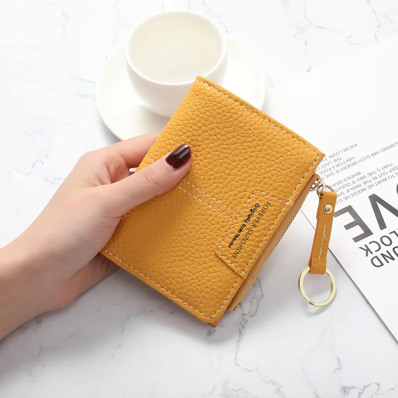 2022 New Ladies Short Wallet Fashion Lychee Zipper Two-fold Wallet Female Korean Style Multifunctional Coin Purse
2022 New Ladies Short Wallet Fashion Lychee Zipper Two-fold Wallet Female Korean Style Multifunctional Coin Purse