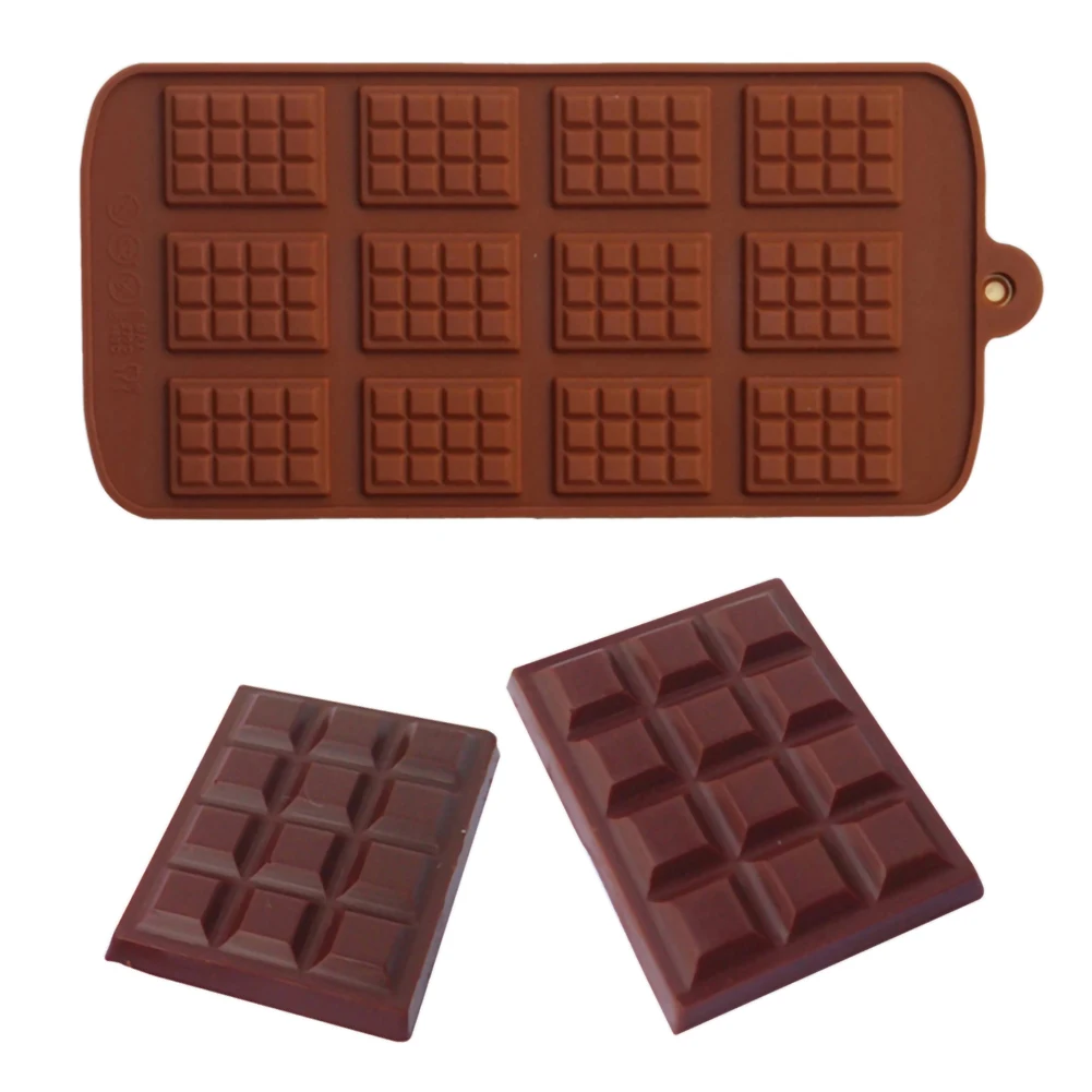 12 Even Non-stick Silicone Mold Chocolate Fondant Molds DIY Candy Bar Mould Cake Decoration Tools Kitchen Baking Accessories
12 Even Non-stick Silicone Mold Chocolate Fondant Molds DIY Candy Bar Mould Cake Decoration Tools Kitchen Baking Accessories