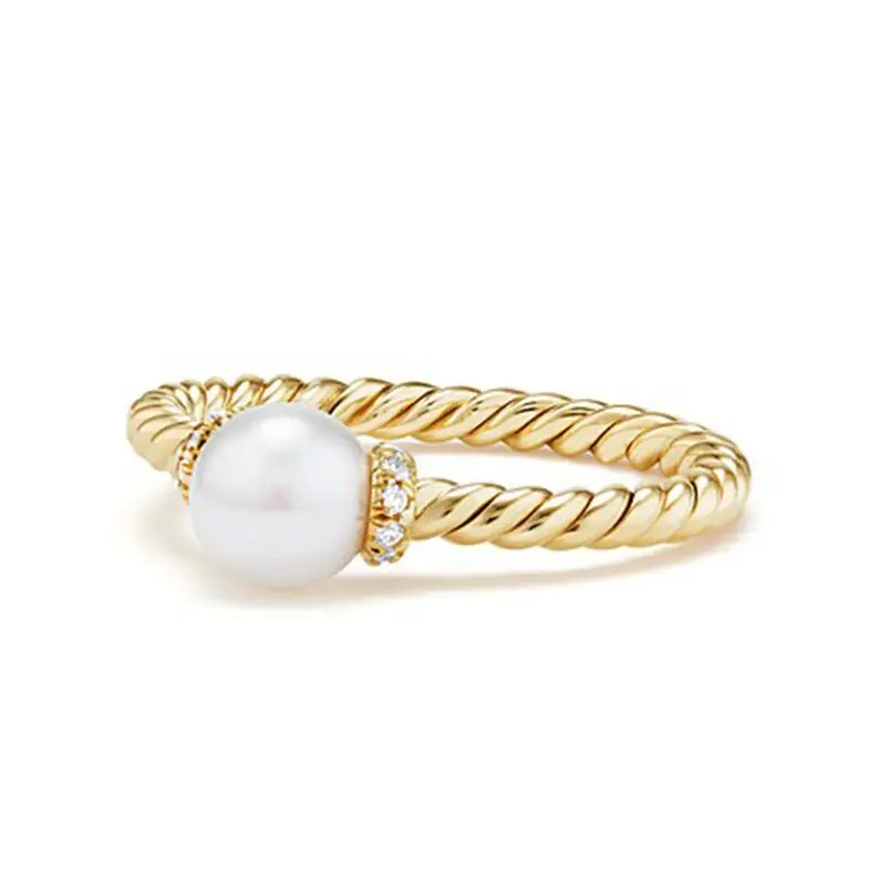 Fashion Simple Spiral Women Rings Girl Gift Jewelry Cute Imitation Pearl Rings for Women Accessories
Fashion Simple Spiral Women Rings Girl Gift Jewelry Cute Imitation Pearl Rings for Women Accessories