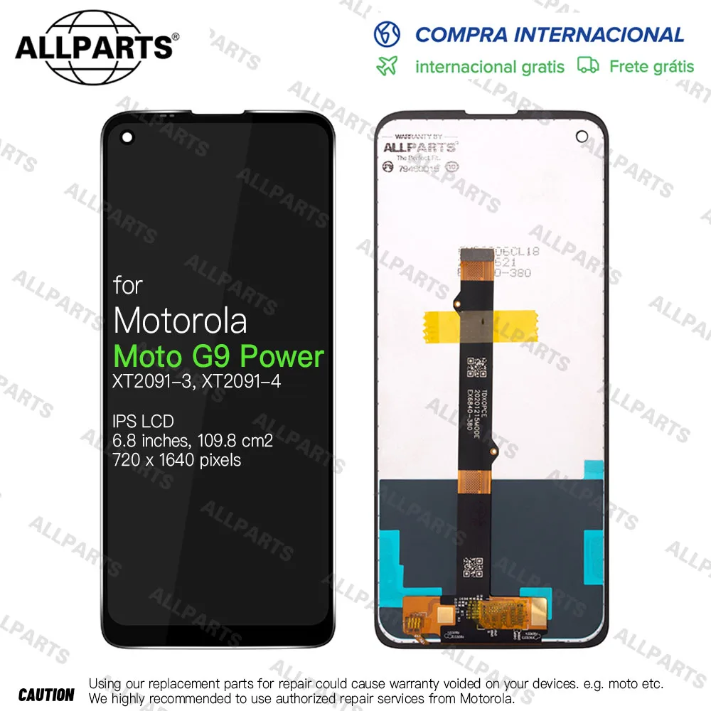 6.8 " Original IPS Display for Motorola Moto G9 Power LCD Touch Screen Digitizer XT2091-3 XT2091-4
6.8 " Original IPS Display for Motorola Moto G9 Power LCD Touch Screen Digitizer XT2091-3 XT2091-4
