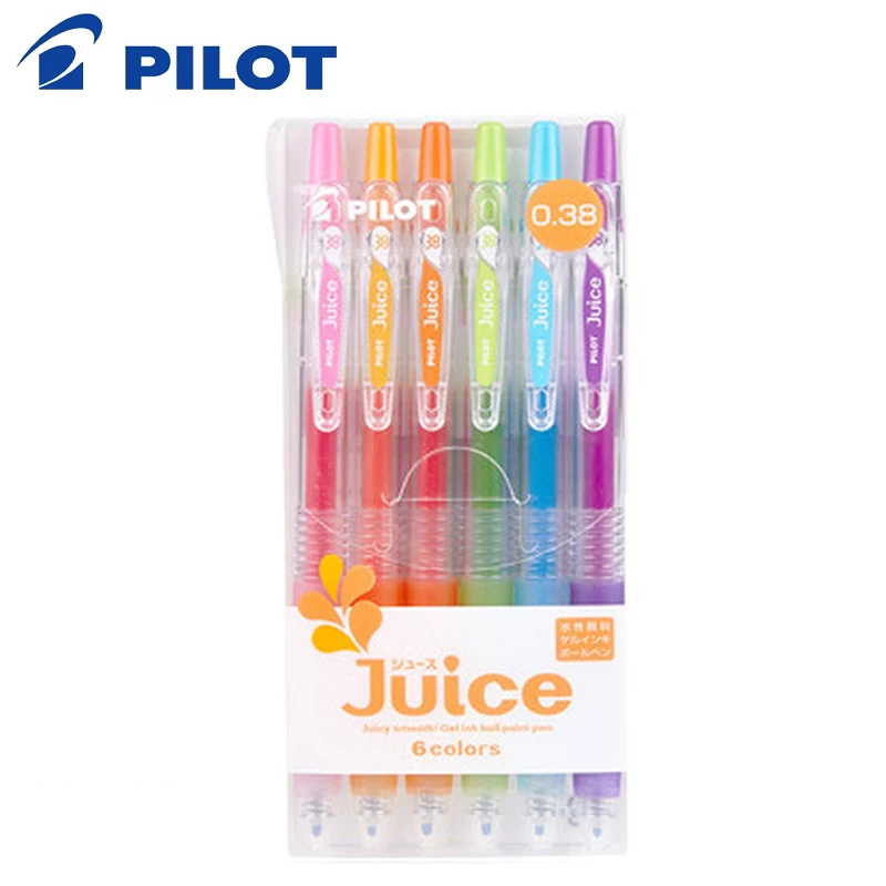 PILOT Juice juice pen set 6/12 color set color press type gel pen pearl light hand account gel pen student stationery 0.5/0.38
PILOT Juice juice pen set 6/12 color set color press type gel pen pearl light hand account gel pen student stationery 0.5/0.38