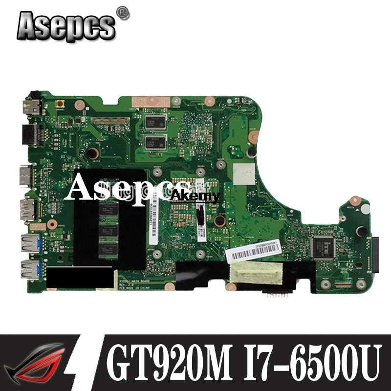 X555UJ материнская плата для ноутбука For Asus X555UF X555UQ X555UB X555U F555U A555U K555U GT920M I7-6500U