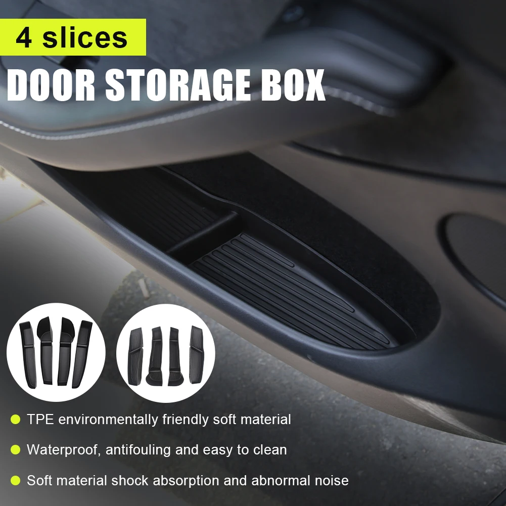 Side Door Storage Box Tray TPE Waterproof Interior Organizer for Tesla Model 3 Y Auto Accessories Decoration
Side Door Storage Box Tray TPE Waterproof Interior Organizer for Tesla Model 3 Y Auto Accessories Decoration