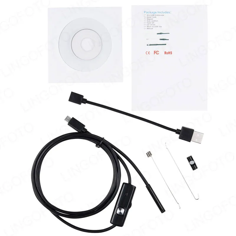 1m Android USB Type-C Endoscope Inspection 5.5mm Camera 6 LED Waterproof Black CA1133a-f
1m Android USB Type-C Endoscope Inspection 5.5mm Camera 6 LED Waterproof Black CA1133a-f