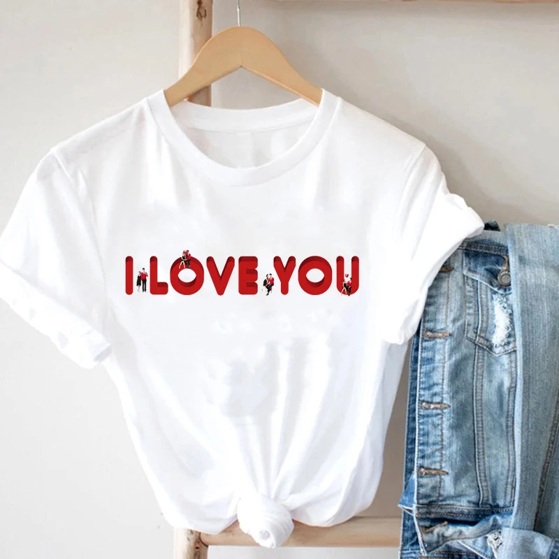Women's T-Shirt 2021 Kawaii Harajuku Fairy Grunge Vintage T-Shirts Three-Dimensional I Love You Text Printed Woman Clothes
Women's T-Shirt 2021 Kawaii Harajuku Fairy Grunge Vintage T-Shirts Three-Dimensional I Love You Text Printed Woman Clothes