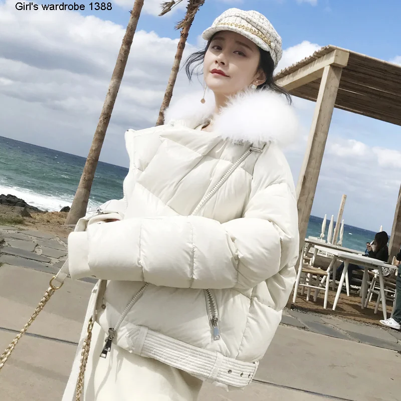 

Овечья кашемировая Новинка Зима 2020 Легкая короткая теплая и красивая пуховая куртка на белом утином пуху с воротником-стойкой для женщин