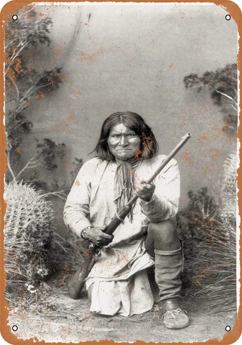 1886 Geronimo Portrait Retro Look Metal Sign Home Coffee Wall Decoration Wall Art Sign Gift Home Classic Retro 20x30cm
1886 Geronimo Portrait Retro Look Metal Sign Home Coffee Wall Decoration Wall Art Sign Gift Home Classic Retro 20x30cm