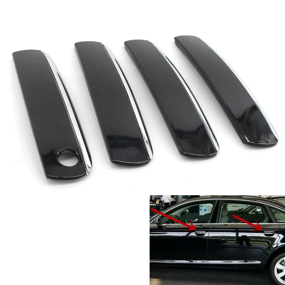 Auto Car Outside Door Handle Cover Cap Gloss Black &Chrome Silver for AUDI A6 C6
Auto Car Outside Door Handle Cover Cap Gloss Black &Chrome Silver for AUDI A6 C6