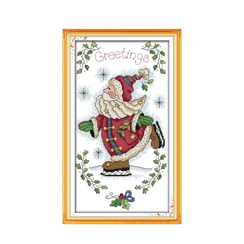 

Набор для вышивки крестом Дед Мороз, 14ct 11ct подсчет печати холсты стежков вышивка своими руками рукоделие плюс