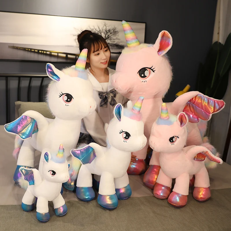 Hot Huggable New Giant Size Kawaii Unicorn Plush Toy Cute Rainbow Wings Stuffed Doll Animal Lovely Horse Toy For Girl Pillow Toy
Hot Huggable New Giant Size Kawaii Unicorn Plush Toy Cute Rainbow Wings Stuffed Doll Animal Lovely Horse Toy For Girl Pillow Toy