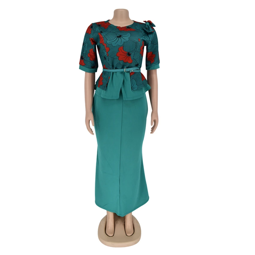 2022 News Ankara Style Printed Short Sleeve Top Slim Two-piece Suit with Fishtail Skirt Plus Size Clothing for Women's 2xl 3xl
2022 News Ankara Style Printed Short Sleeve Top Slim Two-piece Suit with Fishtail Skirt Plus Size Clothing for Women's 2xl 3xl