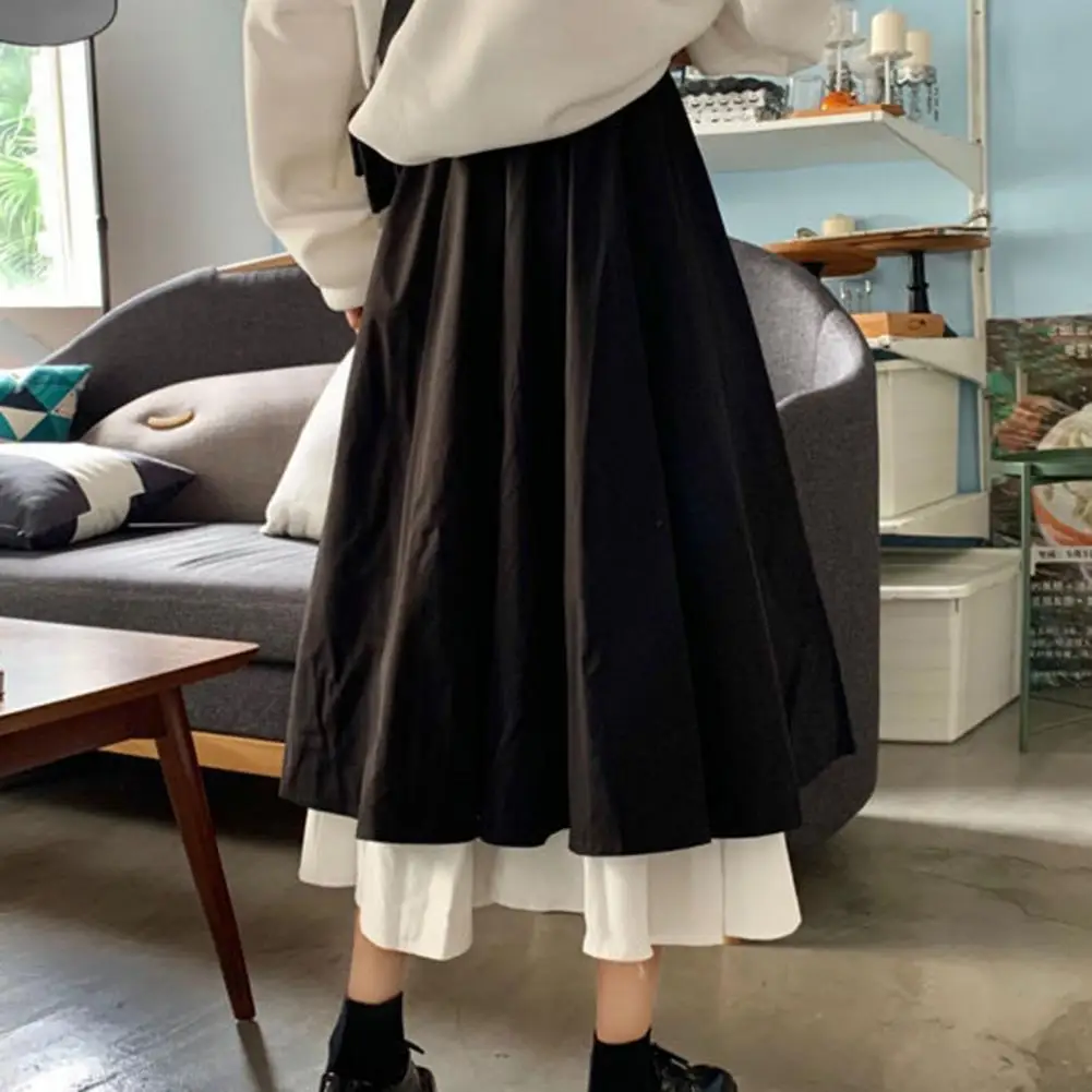 Women A-line Skirt High Waist Skin-friendly Lightweight Double-layer Ruffles A-line Mid-length Bust Skirt HHarajuku cute Skirt 
Women A-line Skirt High Waist Skin-friendly Lightweight Double-layer Ruffles A-line Mid-length Bust Skirt HHarajuku cute Skirt