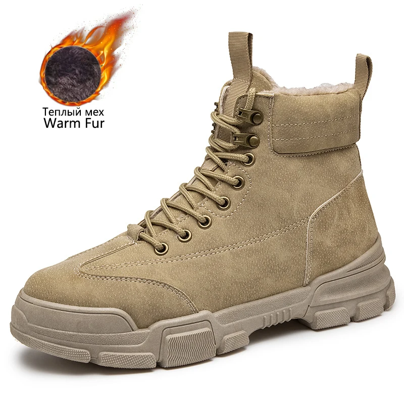 Martin Boots Men's Winter Warmth and Velvet British Style Tooling Boots High-Top Large Size Men's Shoes Casual Retro Men's Boots 
Martin Boots Men's Winter Warmth and Velvet British Style Tooling Boots High-Top Large Size Men's Shoes Casual Retro Men's Boots