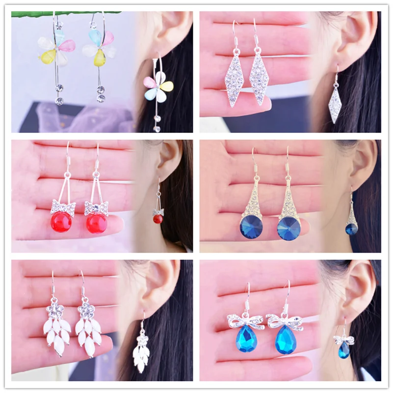 Korean New Design Fashion Colorful Rhinestone Heart Flower Garland Stud Earrings Jewelry Women Exquisite Romantic Earrings
Korean New Design Fashion Colorful Rhinestone Heart Flower Garland Stud Earrings Jewelry Women Exquisite Romantic Earrings