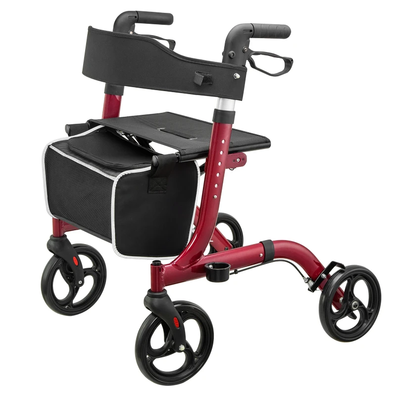 JayCreer Rollator Walker Lightweight Aluminum Loop Brake Folding Walker Adult height Adjustable Seat By Legs And Arms
JayCreer Rollator Walker Lightweight Aluminum Loop Brake Folding Walker Adult height Adjustable Seat By Legs And Arms