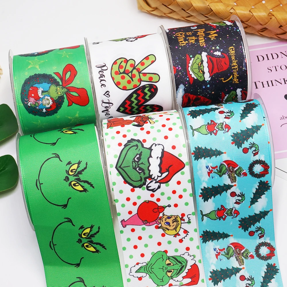 DIY Cartoon Christmas Printed Grosgrain Ribbon For Craft Supplies Sewing Accessories 5 Yards, Planar Resins 10 Pieces. 47231
DIY Cartoon Christmas Printed Grosgrain Ribbon For Craft Supplies Sewing Accessories 5 Yards, Planar Resins 10 Pieces. 47231