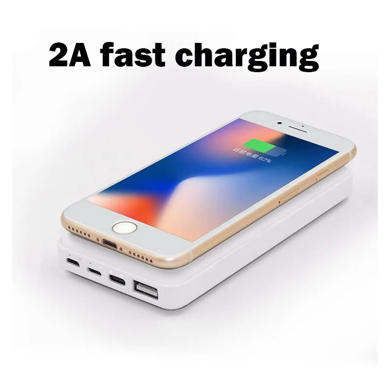 QI Wireless Charger Power Bank External Battery 10000mAh Charging Portable Powerbank Dual input for iPhone 11 xiaomi | Мобильные