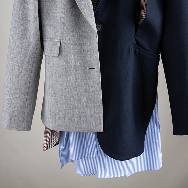 CHICEVER Korean Patchwork Asymmetrical Women's Blazer Notched Long Sleeve Tunic Hit Color Suits Female 2020 Fashion Clothes New
CHICEVER Korean Patchwork Asymmetrical Women's Blazer Notched Long Sleeve Tunic Hit Color Suits Female 2020 Fashion Clothes New