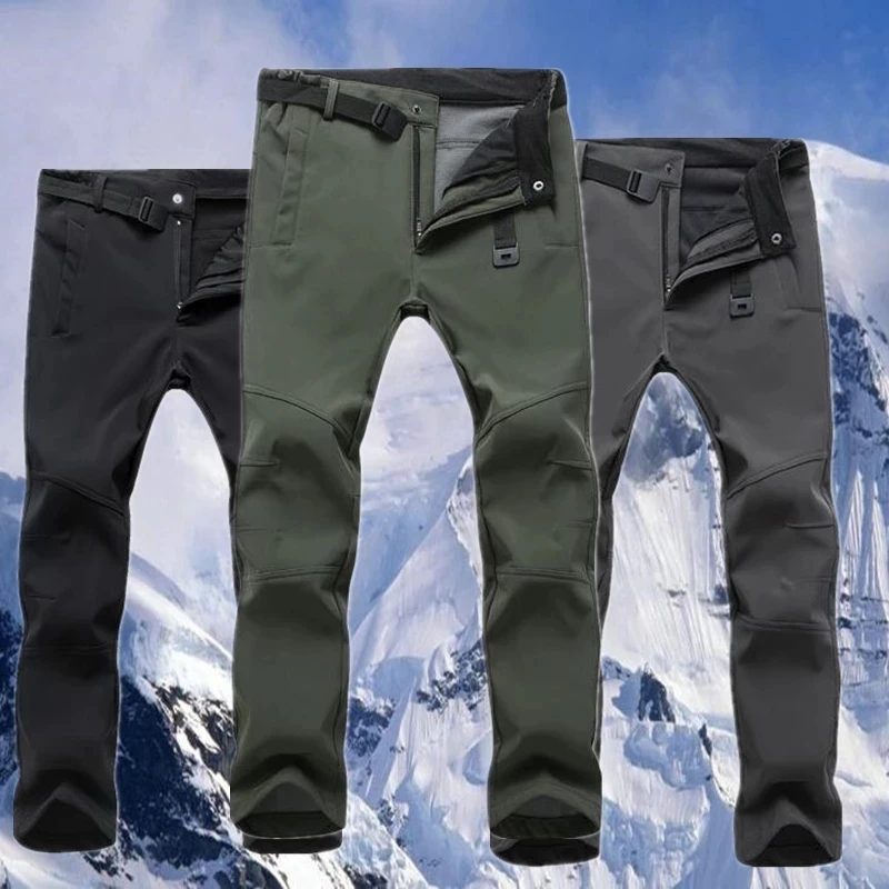 Men Winter Fleece Soft Shell Pants Waterproof Windproof Warm Breathable Stretch Sports Trousers
Men Winter Fleece Soft Shell Pants Waterproof Windproof Warm Breathable Stretch Sports Trousers