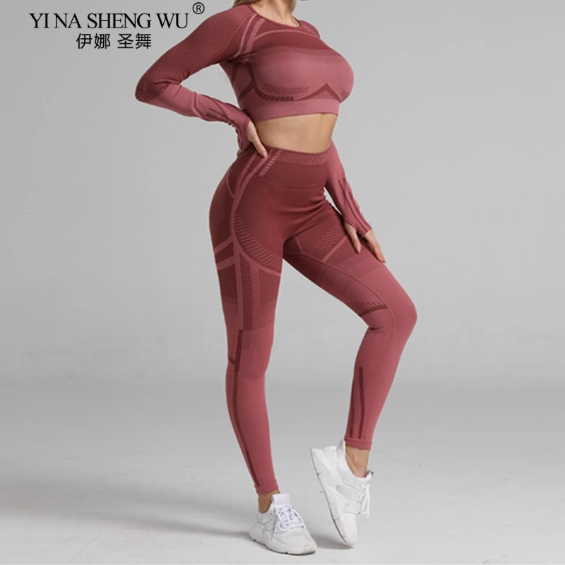 Sportswear Sport Suit Fitness Yoga Pants Sports Gym Top Vital Seamless Hollow Out Long Sleeve Sports Set Workout Tops For Women
Sportswear Sport Suit Fitness Yoga Pants Sports Gym Top Vital Seamless Hollow Out Long Sleeve Sports Set Workout Tops For Women