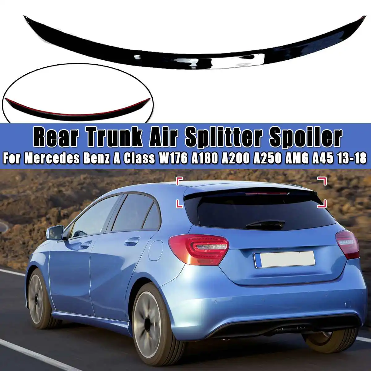 Car Rear Trunk Spoiler Lip Boot Wing For Mercedes for BENZ A Class W176 A180 A200 A250 for AMG A45 2013-2018 Rear Spoiler Wing
Car Rear Trunk Spoiler Lip Boot Wing For Mercedes for BENZ A Class W176 A180 A200 A250 for AMG A45 2013-2018 Rear Spoiler Wing