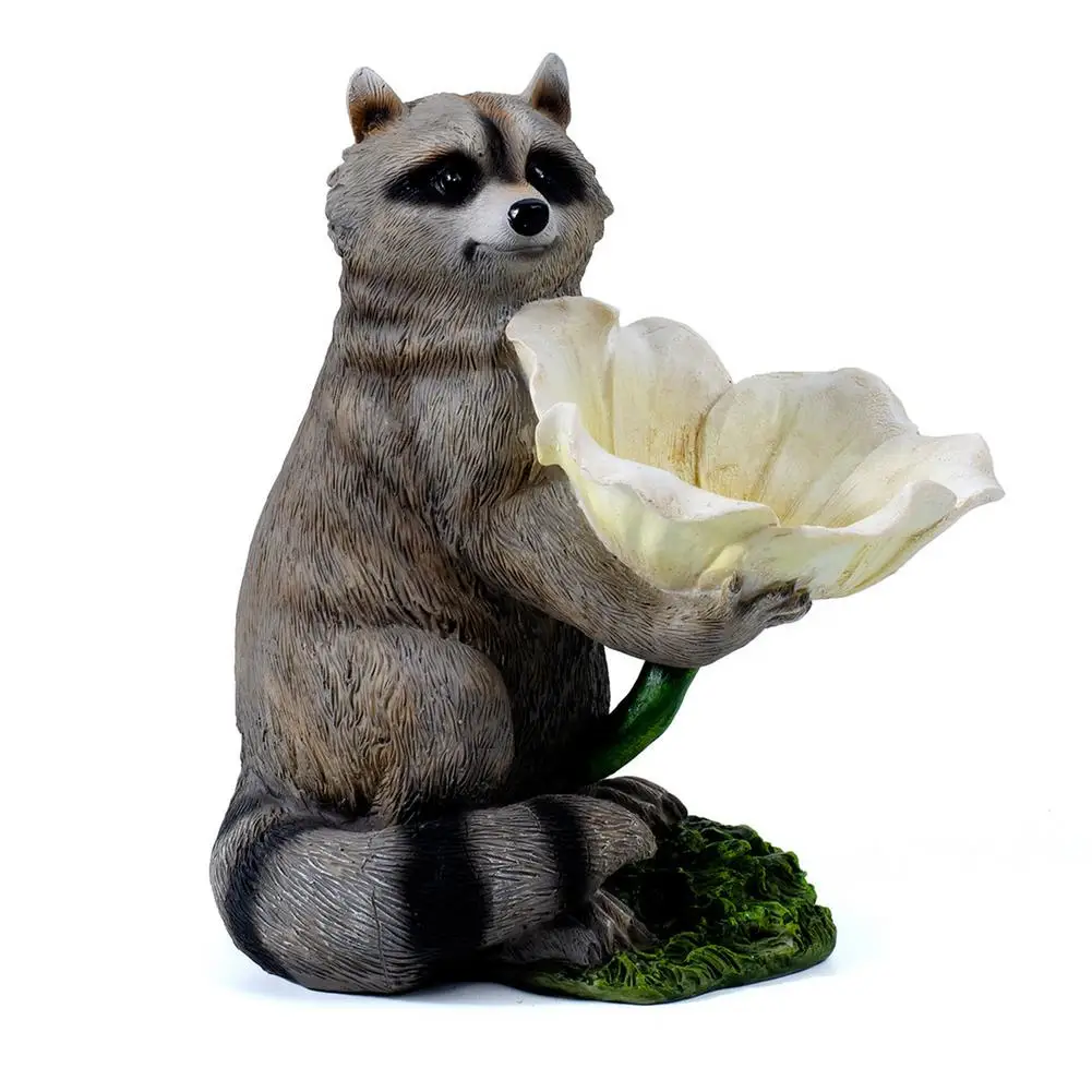 Cute Raccoon Bird Feeder Resin Crafts Weatherproof Creative Ornaments Outdoor Garden Courtyard Decoration Pet Tools
Cute Raccoon Bird Feeder Resin Crafts Weatherproof Creative Ornaments Outdoor Garden Courtyard Decoration Pet Tools
