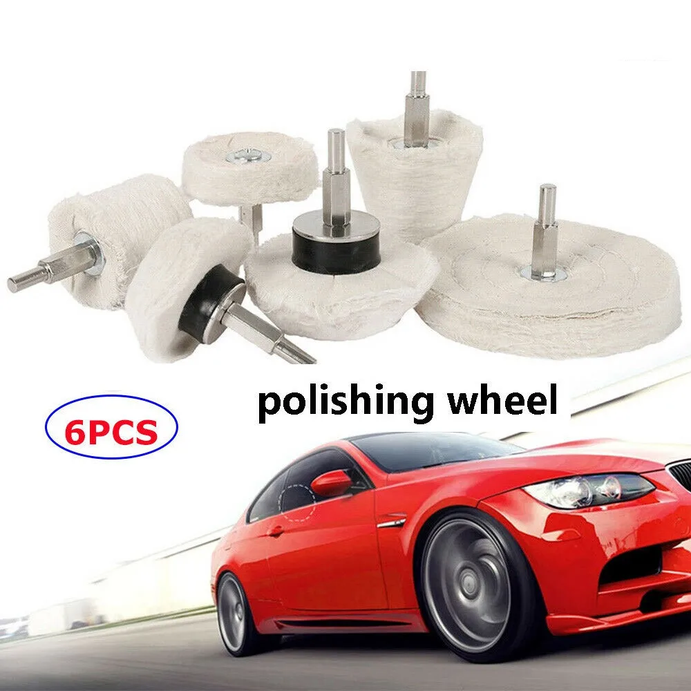 6 Pcs Polishing Pad Set Buffing Pad Mop Drill Buffing Wheel For Car Glass Cleaning Polisher Accessories
6 Pcs Polishing Pad Set Buffing Pad Mop Drill Buffing Wheel For Car Glass Cleaning Polisher Accessories