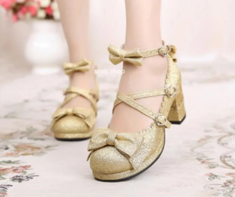 Lolita daily bowknot sweet loli girl cute cross strap high-heel round-toe leather vintage shoes cosplay loli daily single shoes
Lolita daily bowknot sweet loli girl cute cross strap high-heel round-toe leather vintage shoes cosplay loli daily single shoes