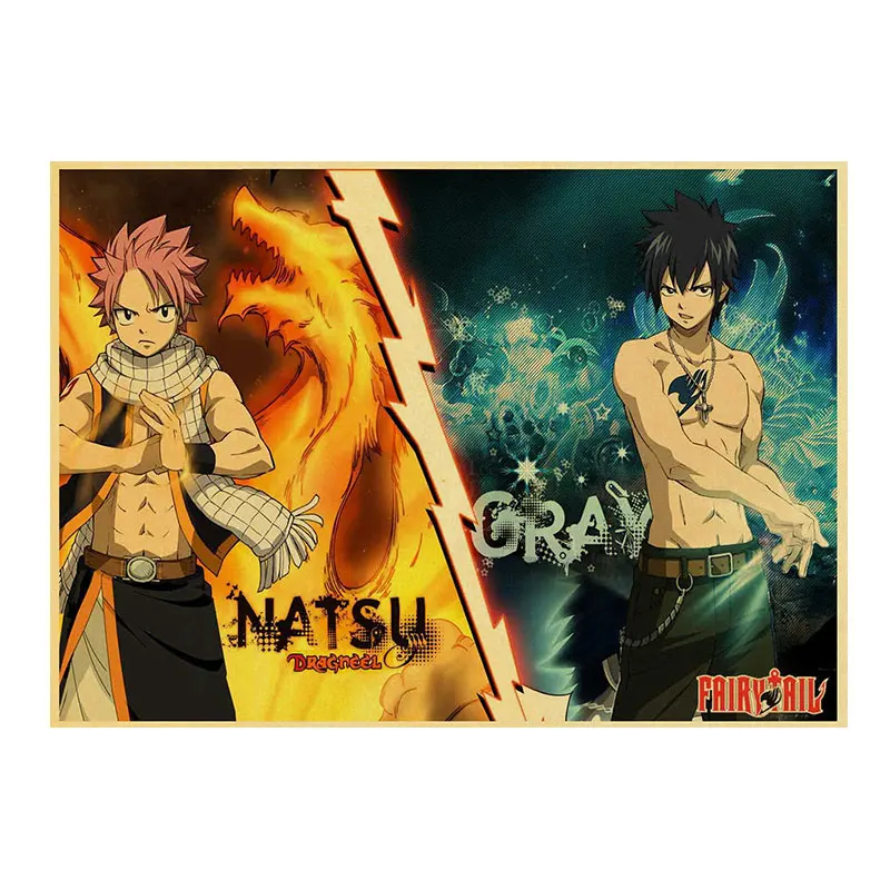 FAIRY TAIL Retro Anime Posters Japanese Animation TV Figure Canvas Painting Living Room Bar Bedroom Decoration Wall Art Pictures
FAIRY TAIL Retro Anime Posters Japanese Animation TV Figure Canvas Painting Living Room Bar Bedroom Decoration Wall Art Pictures