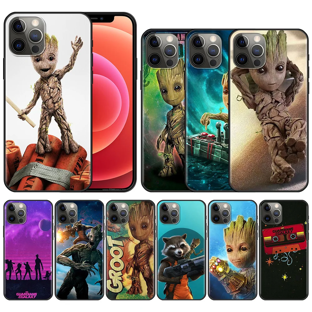 Чехол для iPhone 13 12 11 Pro Max Mini XS XR X 7 8 Plus 6 6S задняя крышка телефона Marvel стражи