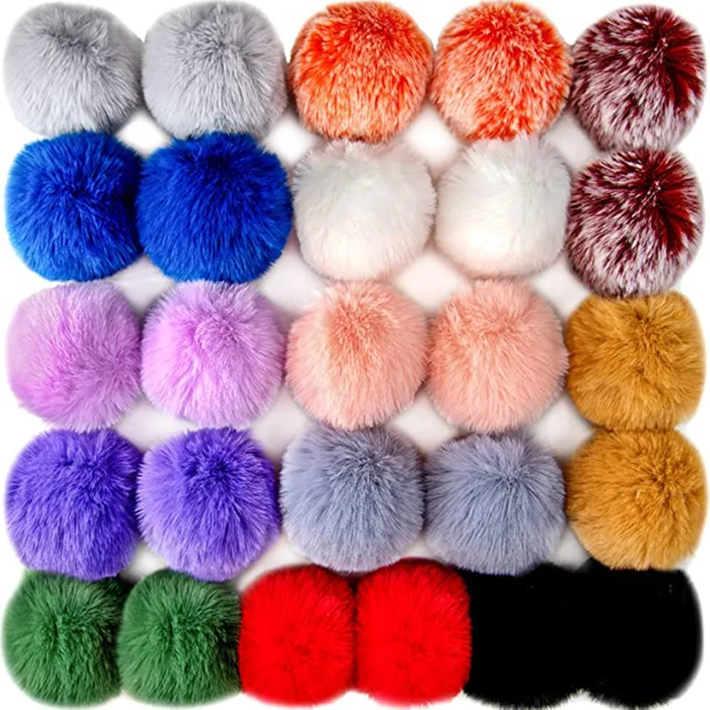 10 Pcs Fluffy Pom Pom Balls Faux Rabbit Fur DIY Pendant Ball with Elastic Loop for Hats Keychains Scarf Gloves Bags Accessories
10 Pcs Fluffy Pom Pom Balls Faux Rabbit Fur DIY Pendant Ball with Elastic Loop for Hats Keychains Scarf Gloves Bags Accessories