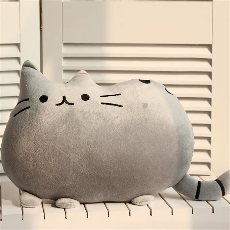 Милая плюшевая подушка в виде кошки для автомобиля дивана котенка мягкие
