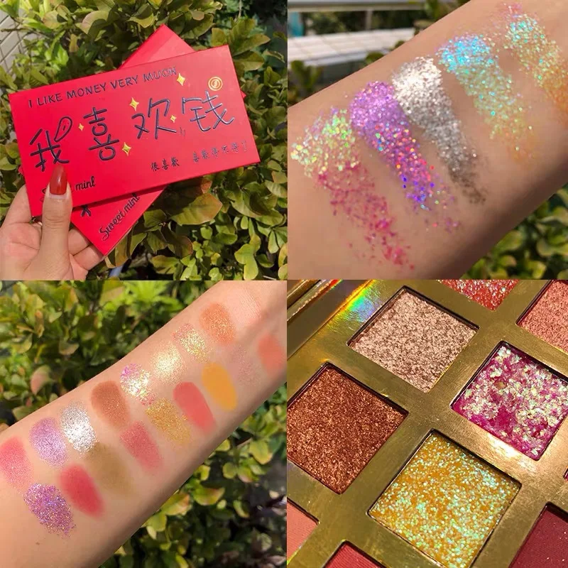 18 Color Shimmer Matte Glitter Eyeshadow Palette Metallic Diamond Eyeshadow Pallete Waterproof Pigmented Makeup Palette Cosmetic
18 Color Shimmer Matte Glitter Eyeshadow Palette Metallic Diamond Eyeshadow Pallete Waterproof Pigmented Makeup Palette Cosmetic