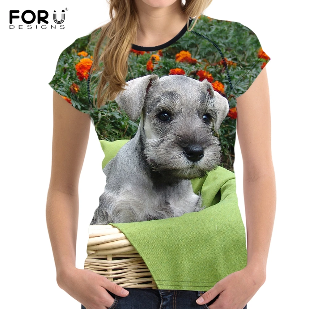 FORUDESIGNS Kawaii 3D Животные Мини Шнауцер принт собака женская футболка стильная женская с круглым вырезом футболки короткий рукав топ одежда 
FORUDESIGNS Kawaii 3D Животные Мини Шнауцер принт собака женская футболка стильная женская с круглым вырезом футболки короткий рукав топ одежда
