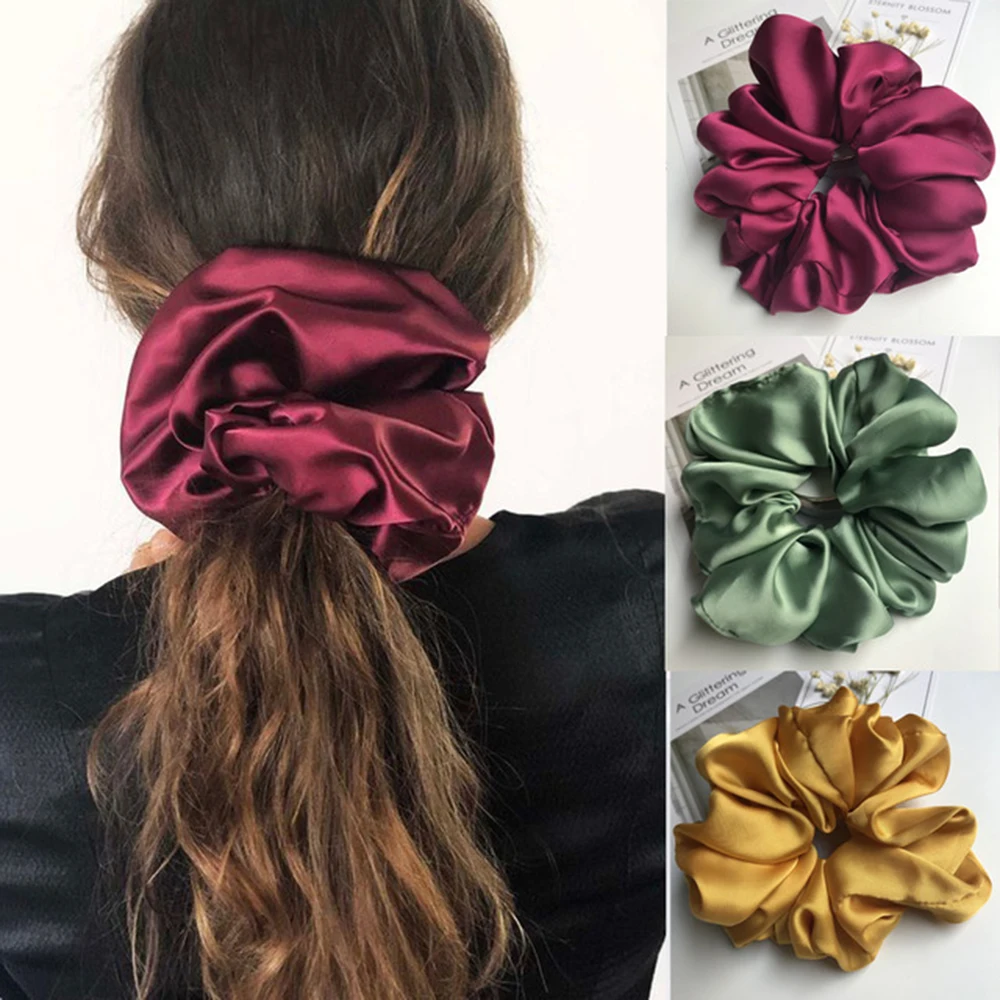 Oversized Scrunchies Big Rubber Hair Ties Elastic Hair Bands Girs Ponytail Holder Smooth Satin Scrunchie Women Hair Accessories
Oversized Scrunchies Big Rubber Hair Ties Elastic Hair Bands Girs Ponytail Holder Smooth Satin Scrunchie Women Hair Accessories