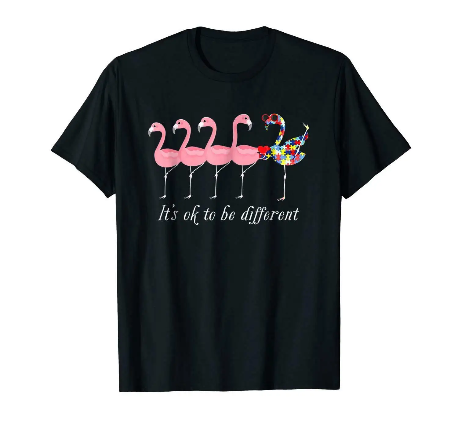 It's Ok To Be Different Funny Autism Flamingo Black T-Shirt Summer Cotton Short Sleeve O-Neck Men's T Shirt New S-3XL
It's Ok To Be Different Funny Autism Flamingo Black T-Shirt Summer Cotton Short Sleeve O-Neck Men's T Shirt New S-3XL