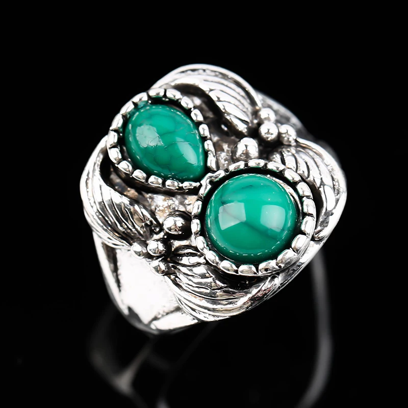 Vintage Tribal Turquoises Stone Rings For Women Indian Ethnic Carved Metal Leaf Knuckle Finger Ring Accessories Nice Gift
Vintage Tribal Turquoises Stone Rings For Women Indian Ethnic Carved Metal Leaf Knuckle Finger Ring Accessories Nice Gift