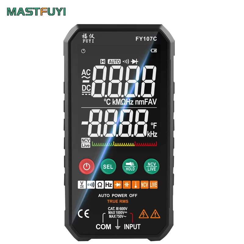 Voltmeter Digital Ammeter Current Tester Multimeter Ture RMS AC DC Transistor Tester Capacitor Temperature Voltmeter Smart Meter
Voltmeter Digital Ammeter Current Tester Multimeter Ture RMS AC DC Transistor Tester Capacitor Temperature Voltmeter Smart Meter