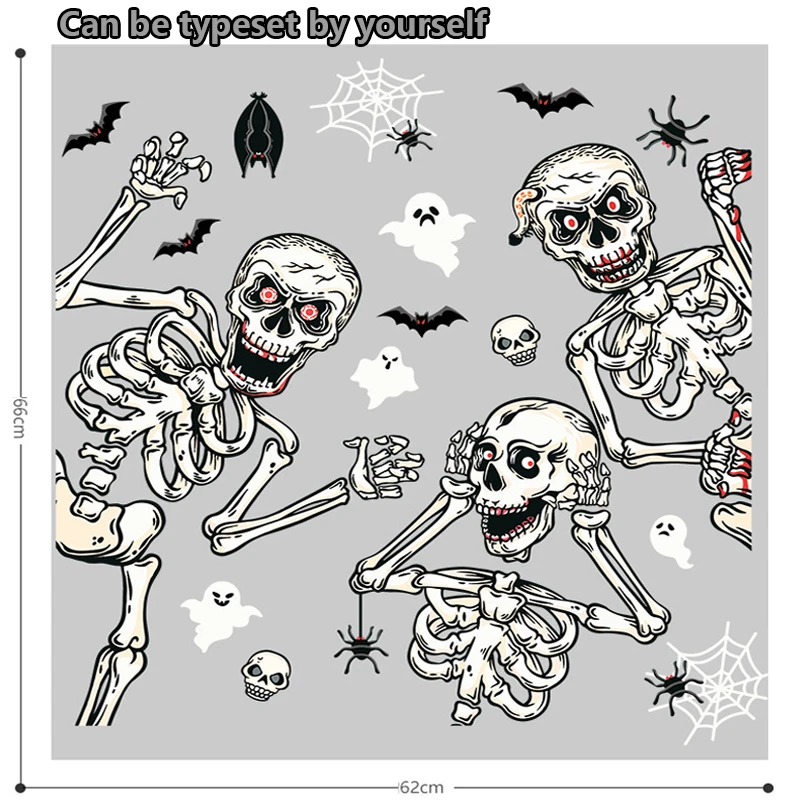 Car Sticker Halloween Horror Wall Sticker Window Skeleton Bat Spider Ghost Party Static Sticker Car Window Home Holiday Party
Car Sticker Halloween Horror Wall Sticker Window Skeleton Bat Spider Ghost Party Static Sticker Car Window Home Holiday Party