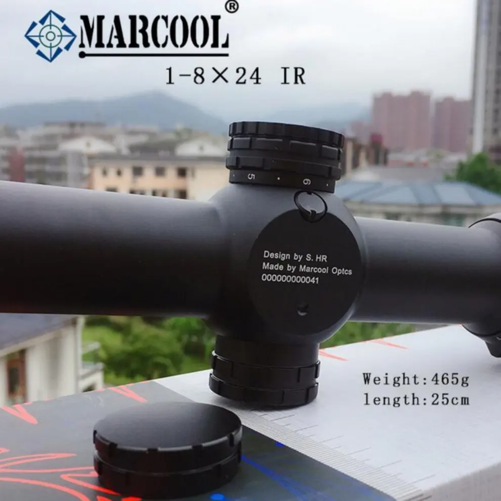 MARCOOL 1 8X24 IG прицел красной подсветкой охотничий тактический Коллиматорный цель