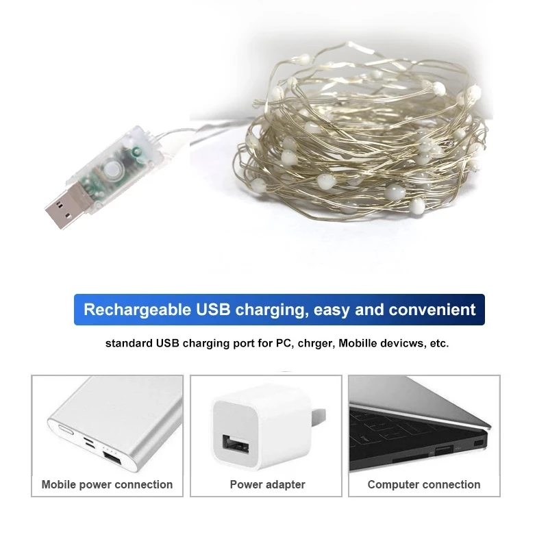 New 12 Function RGB Copper Wire Light Led Wedding Ramadan Decoration Usb Light Indoor and Outdoor Fairy Garden Christmas Lights
New 12 Function RGB Copper Wire Light Led Wedding Ramadan Decoration Usb Light Indoor and Outdoor Fairy Garden Christmas Lights