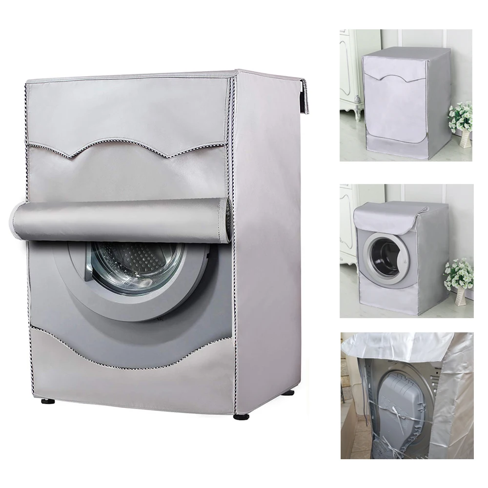 Silver Coating Front Load Laundry Dryer Covers Washing Machine Cover Dustproof Washing Machine Cover Sunscreen Waterproof Case
Silver Coating Front Load Laundry Dryer Covers Washing Machine Cover Dustproof Washing Machine Cover Sunscreen Waterproof Case