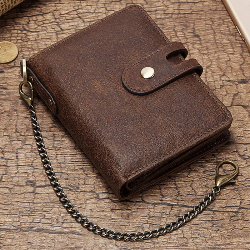 Coffee Color Men's High Quality Zipper Hasp Genuine Leather Wallet RFID Blocking Vintage Wallets Casual Card Holder Coin Purse
Coffee Color Men's High Quality Zipper Hasp Genuine Leather Wallet RFID Blocking Vintage Wallets Casual Card Holder Coin Purse