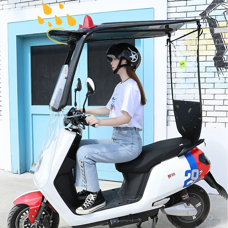 NEWS 2021 Electric Motorcycle Canopy, Umbrella Awning,Electric Car Waterproof Umbrella, Sun Block Rain Shield Thickened Canopy
NEWS 2021 Electric Motorcycle Canopy, Umbrella Awning,Electric Car Waterproof Umbrella, Sun Block Rain Shield Thickened Canopy